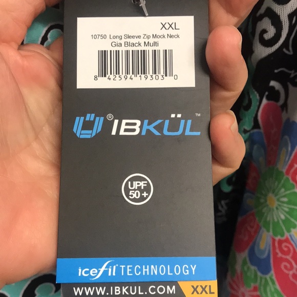 Ibkul Golf/Tennis/Athleisure 1/4 Zip L/S Top, NWT! - Picture 7 of 9